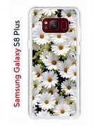 Чехол-накладка Samsung Galaxy S8 Plus Kruche Print Ромашки