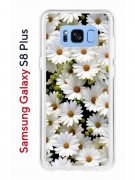 Чехол-накладка Samsung Galaxy S8 Plus Kruche Print Ромашки