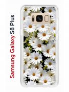 Чехол-накладка Samsung Galaxy S8 Plus Kruche Print Ромашки