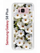 Чехол-накладка Samsung Galaxy S8 Plus Kruche Print Ромашки