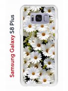 Чехол-накладка Samsung Galaxy S8 Plus Kruche Print Ромашки