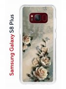 Чехол-накладка Samsung Galaxy S8 Plus Kruche Print Белая роза