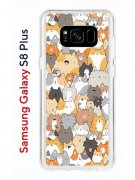 Чехол-накладка Samsung Galaxy S8 Plus Kruche Print Котики