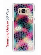 Чехол-накладка Samsung Galaxy S8 Plus Kruche Print Цветные листья