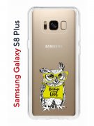 Чехол-накладка Samsung Galaxy S8 Plus Kruche Print Сова в очках