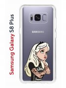 Чехол-накладка Samsung Galaxy S8 Plus Kruche Print Tattoo Girl