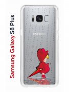Чехол-накладка Samsung Galaxy S8 Plus Kruche Print Девочка с зонтом