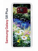 Чехол-накладка Samsung Galaxy S8 Plus Kruche Print Ромашки у ручья