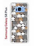 Чехол-накладка Samsung Galaxy S8 Plus Kruche Print Медвежата