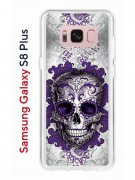 Чехол-накладка Samsung Galaxy S8 Plus Kruche Print Sugar Skull