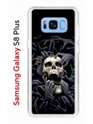 Чехол-накладка Samsung Galaxy S8 Plus Kruche Print Skull Hands