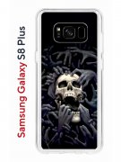 Чехол-накладка Samsung Galaxy S8 Plus Kruche Print Skull Hands