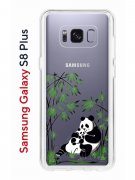 Чехол-накладка Samsung Galaxy S8 Plus Kruche Print Панды