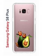 Чехол-накладка Samsung Galaxy S8 Plus Kruche Print Авокотики