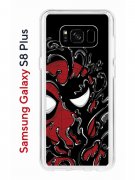 Чехол-накладка Samsung Galaxy S8 Plus Kruche Print Spider-Man-Venom