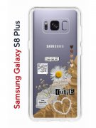 Чехол-накладка Samsung Galaxy S8 Plus Kruche Print Крафтовые наклейки
