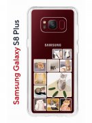 Чехол-накладка Samsung Galaxy S8 Plus Kruche Print Коты-Мемы