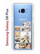 Чехол-накладка Samsung Galaxy S8 Plus Kruche Print Коты-Мемы