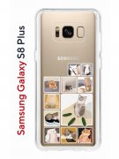 Чехол-накладка Samsung Galaxy S8 Plus Kruche Print Коты-Мемы