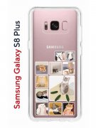 Чехол-накладка Samsung Galaxy S8 Plus Kruche Print Коты-Мемы
