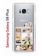 Чехол-накладка Samsung Galaxy S8 Plus Kruche Print Коты-Мемы