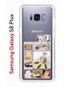 Чехол-накладка Samsung Galaxy S8 Plus Kruche Print Коты-Мемы