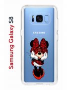 Чехол-накладка Samsung Galaxy S8 Kruche Print Минни