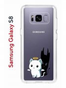 Чехол-накладка Samsung Galaxy S8 Kruche Print Angel Demon