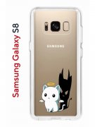 Чехол-накладка Samsung Galaxy S8 Kruche Print Angel Demon