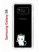 Чехол-накладка Samsung Galaxy S8 Kruche Print Angel Demon