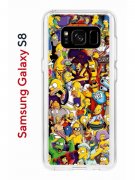 Чехол-накладка Samsung Galaxy S8 Kruche Print Симпсоны