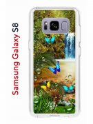 Чехол-накладка Samsung Galaxy S8 (583853) Kruche PRINT Водопад