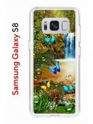 Чехол-накладка Samsung Galaxy S8 (583853) Kruche PRINT Водопад