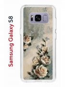 Чехол-накладка Samsung Galaxy S8 (583853) Kruche PRINT Белая роза