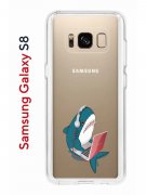 Чехол-накладка Samsung Galaxy S8 Kruche Print Акула