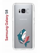 Чехол-накладка Samsung Galaxy S8 Kruche Print Акула