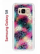 Чехол-накладка Samsung Galaxy S8 Kruche Print Цветные листья