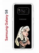 Чехол-накладка Samsung Galaxy S8 Kruche Print Tattoo Girl