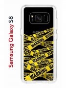 Чехол-накладка Samsung Galaxy S8 Kruche Print Warning