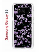 Чехол-накладка Samsung Galaxy S8 Kruche Print Сакура