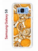 Чехол-накладка Samsung Galaxy S8 (583853) Kruche PRINT Апельсины