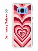 Чехол-накладка Samsung Galaxy S8 (583853) Kruche PRINT Сердце