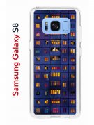 Чехол-накладка Samsung Galaxy S8 (583853) Kruche PRINT Ночные окна