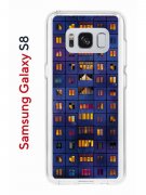 Чехол-накладка Samsung Galaxy S8 (583853) Kruche PRINT Ночные окна