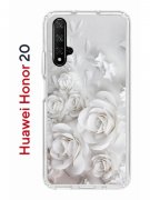 Чехол-накладка Huawei Honor 20/Nova 5T Kruche Print White roses