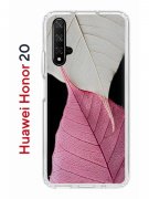 Чехол-накладка Huawei Honor 20/Nova 5T Kruche Print Pink and white