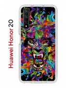 Чехол-накладка Huawei Honor 20/Nova 5T Kruche Print Colored beast