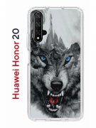 Чехол-накладка Huawei Honor 20/Nova 5T Kruche Print Волк