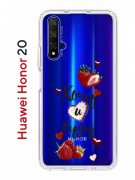 Чехол-накладка Huawei Honor 20/Nova 5T Kruche Print Ягодный микс