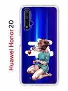 Чехол-накладка Huawei Honor 20/Nova 5T Kruche Print Рисуя любовь